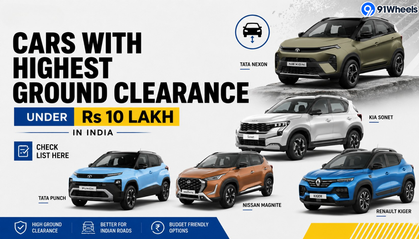 Cars With Highest Ground Clearance Under Rs 10 Lakh in India: Check List Here 